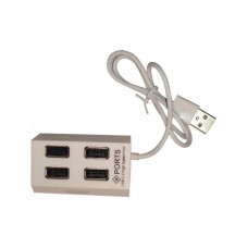 Концентратор USB 2.0 Atcom TD4004 4хUSB2.0 White (AT10724)