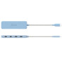 USB-хаб J5create 4 USB-C Cyan (JCH345EC-N)