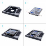 Адаптер Grand-X HDD 2.5" в отсек привода ноутбука SATA/SATA3 (HDC-25C)