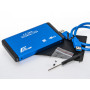 Внешний карман Frime SATA HDD/SSD 2.5", USB 3.0, Metal, Blue (FHE22.25U30)