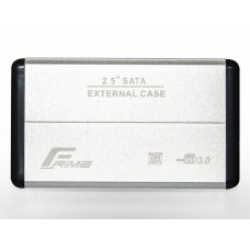 Внешний карман Frime SATA HDD/SSD 2.5", USB 3.0, Metal, Silver (FHE21.25U30)