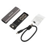 Зовнішня кишеня Maxxter M.2 NVMe PCIe, USB 3.1 Type-C Gen2, Metal, Black (EHDE-2280S-02)