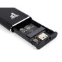 Зовнішня кишеня 1StCharger для M2 NVMe PCIe SSD Type C 10Gbps Black (M2E.01.NVME.Black)