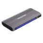 Зовнішня кишеня Maxxter M.2 NVMe PCIe, USB 3.1 Type-C Gen2, RGB, Metal, Black (EHDE-2280SRGB-01)
