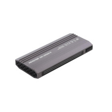 Зовнішня кишеня Maxxter M.2 NVMe PCIe, USB 3.1 Type-C Gen2, RGB, Metal, Black (EHDE-2280SRGB-01)