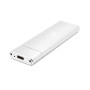 Зовнішня кишеня Frime M.2 NGFF SATA, USB 3.1 Type-C, Metal, Silver (FHE221.M2UC)