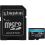 Картка пам'ятi KINGSTON microSDXC 256Gb Canvas Go+ U3 V30 (R170/W90)+ad