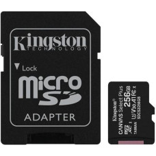 Картка пам'ятi KINGSTON microSDXC 256Gb Canvas Select+ A1 (R100/W85) +ad