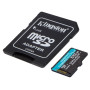 Картка пам'ятi KINGSTON microSDXC 512Gb Canvas Go+ U3 V30 (R170/W90)+ad