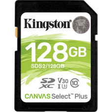 Картка пам'ятi KINGSTON 128GB SDXC Canvas Select Plus 100R (SDS2/128GB)