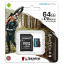 Картка пам'ятi KINGSTON microSDXC 64Gb Canvas Go+ U3 V30 (R170/W70)+ad