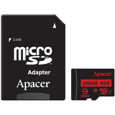 Картка пам'ятi APACER microSDXC 128GB UHS-I U1+adapter (R85MB/s)