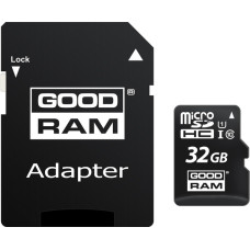 Картка пам'ятi GOODRAM microSDHC 32GB Class 10 UHS I + ad