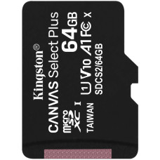 Картка пам'ятi KINGSTON microSDXC 64Gb Canvas Select+ A1 (R100/W10)