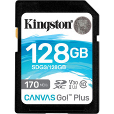 Картка пам'ятi KINGSTON SDXC 128 GB Canvas Go+ U3 V30(R170/W90)