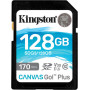 Картка пам'ятi KINGSTON SDXC 128 GB Canvas Go+ U3 V30(R170/W90)