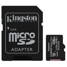 Картка пам'ятi KINGSTON microSDXC 128Gb Canvas Select+ A1 (R100/W85) +ad