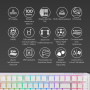 Клавіатура Ducky One 3 TKL Cherry MX Brown RGB UA USB White (DKON2187ST-BUAPXPWWWSC1)