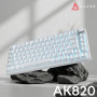 Клавіатура Ajazz AK820 Red Switch White USB-C (AK820-R-W)