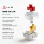 Клавіатура Ajazz AK820 Red Switch White USB-C (AK820-R-W)