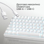 Клавіатура Ajazz AK820 Red Switch White USB-C (AK820-R-W)