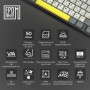 Клавіатура бездротова Epomaker TH80 Pro V2 75% Sea Salt Silent Switch Hot-Swap (2.4G/BT/USB) LCD Screen RGB UA Black (TH80-PROV2-B-SS)