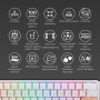 Клавіатура Ducky One 3 Mini Cherry MX Brown RGB UA USB White (DKON2161ST-BUAPXPWWWSC1)