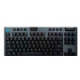 Клавiатура бездротова Logitech G915 TKL Lightspeed Wireless RGB Mechanical Carbon Clicky Switch (920-009537)