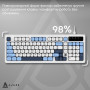Клавіатура Ajazz AF98 Black USB-C Glacier Blue (AF98-GB)