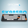 Клавіатура бездротова OfficePro SK985BO Bluetooth Black/White