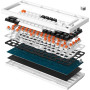 Клавіатура бездротова GamePro Asgard Valhalla MK160W Pro White