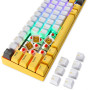 Клавіатура бездротова Motospeed BK67 Longhua Blue Yellow (mtbk67ymb)