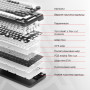 Клавіатура Ajazz AK820 Red Switch Black USB-C (AK820-R-B)