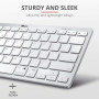 Клавіатура бездротова Trust Bluetooth Basics White (25486)
