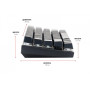 Клавиатура беспроводная Motospeed CK62 Outemu Blue Ukr (mtck62bmb) Black USB/Bluetooth