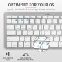 Клавіатура бездротова Trust Bluetooth Basics White (25486)