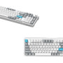 Клавіатура бездротова GamePro Asgard Drakkar Keychron Super Red Switch White (MK305WH)