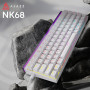 Клавіатура Ajazz NK68 Red Switch White USB-C (NK68-R-W)