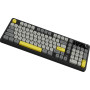 Клавіатура бездротова Ajazz AF98 Plus Black Gray Yellow (AF98-PLUS-BGY)