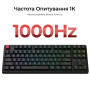 Клавіатура бездротова Keychron C3 Max Super Red Switch Black RGB (C3M-H1-UA)
