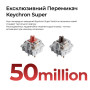 Клавіатура бездротова Keychron C3 Max Super Red Switch Black RGB (C3M-H1-UA)