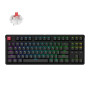 Клавіатура бездротова Keychron C3 Max Super Red Switch Black RGB (C3M-H1-UA)