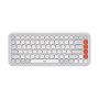 Клавiатура бездротова Logitech Pop Icon Keys Off White (920-013072)