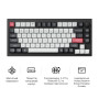Клавіатура бездротова Keychron Q1 HE Magnetic Switch Black RGB (Q1H-M1-UA)
