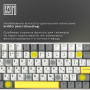 Клавіатура бездротова Epomaker EP84 Plus 75% Wisteria Linear Switch Hot-Swap (2.4G/BT/USB) RGB UA White (EP84-W-WL)