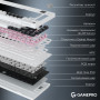 Клавіатура бездротова GamePro Asgard Valhalla QLAB Sakura Switch White With Display (MK160-W-D-QS-PRO)