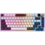 Клавіатура бездротова GamePro Asgard Valhalla QLAB Sakura Switch White With Display (MK160-W-D-QS-PRO)