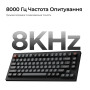 Клавіатура Keychron V1 8K Keychron Super Red Switch Black RGB (V1W-D1-UA)