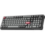 Клавіатура бездротова GamePro Asgard Drakkar Keychron Super Red Switch Black (MK305BK)