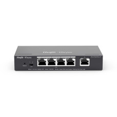 Коммутатор Ruijie Reyee RG-ES205GC-P (4xGE PoE+, 1xGE, max PoE 53W, desktop, steel case, Ruijie Cloud, Web Smart)